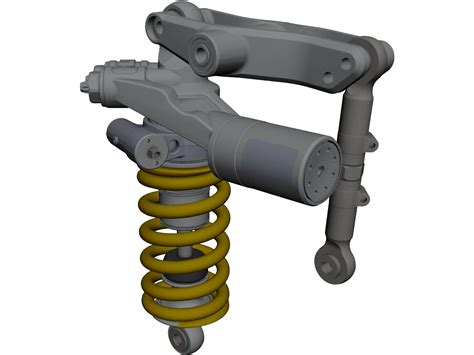 Ohlins Ttx Shock Ducati 1198 Cad Model 3dcadbrowser