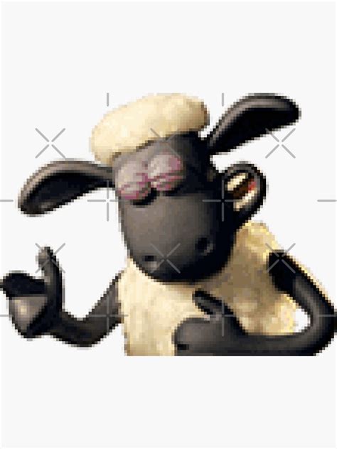 "Funny Sheep Meme Cartoon" Sticker for Sale by ggpandele | Redbubble