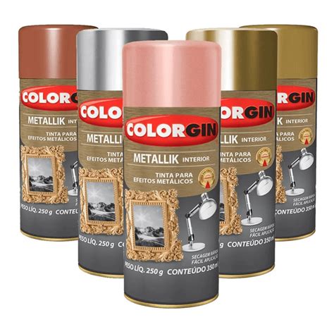 Tinta Spray Colorgin Metalico Marajá Tintas