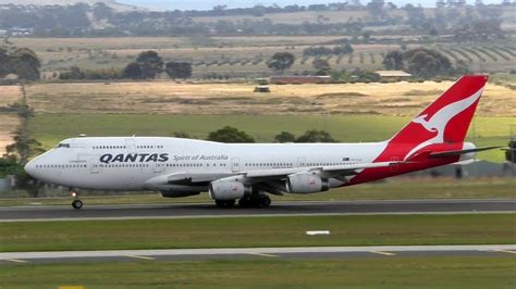 Qantas Boeing 747 Visits Melbourne Planespotting At Melbourne Airport