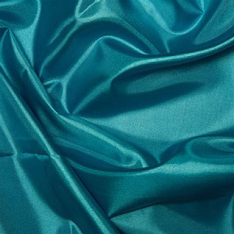 Turquoise Habotai Silk Lining Fabric Polyester Material 145cm 57 Wide