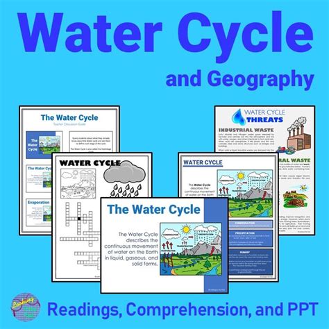 Water Cycle Hydrologic Cycle Reading Comprehension Passage Worksheet