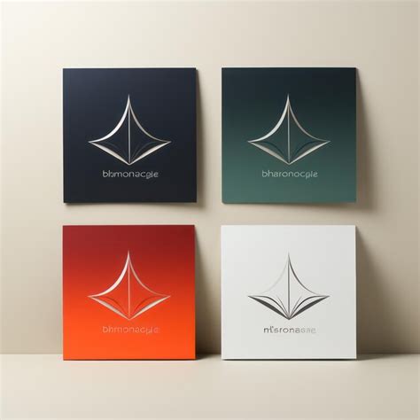 Minimalistic Logo Design and Variations on White Background | Premium ...