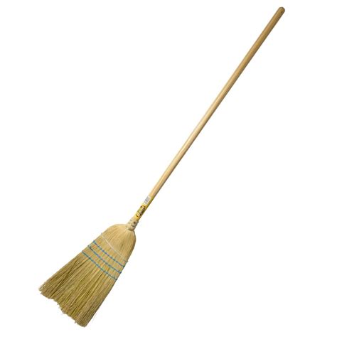 Upright Warehouse Corn Broom Environmentally Friendly Janitorial Supplies