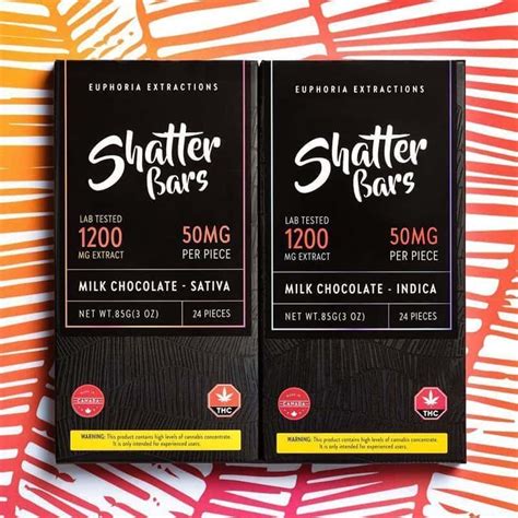 Euphoria Extractions Shatter Bar 1200mg THC