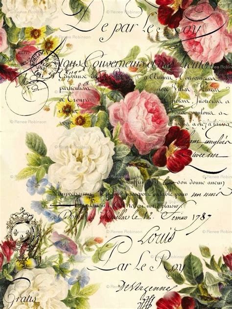 Its A Beautiful World Decoupage Vintage Vintage Paper Vintage Flowers