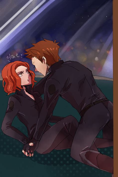 Hawkeye and Black Widow by mint0729 on DeviantArt