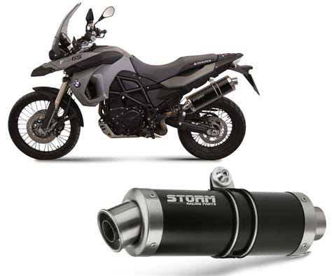 Exhaust Storm By Mivv Muffler Oval Steel For Bmw F 800 Gs 2011 11