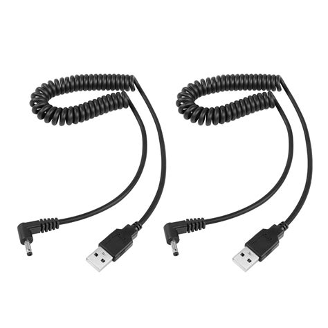 Riieyoca V Dc Coiled Power Cable Usb To Degree Dc Mm X Mm