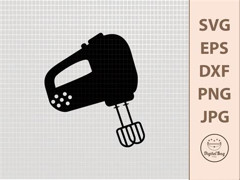 Hand Mixer Svg Baking Svg Kitchen Svg Egg Mixer Svg Cricut Etsy