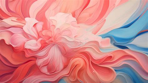 Pintura Abstracta Hermosa Flor De Rosa Con Estilo Neoplastificalista