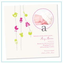 Our Baby Girl Birth Announcements and Invites - LookLoveSend