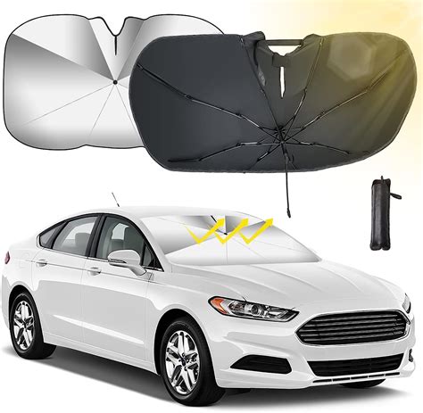 Oziral Car Front Windshield Sun Shade Umbrella Upgraded Foldable