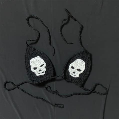 Skull Bikini Etsy
