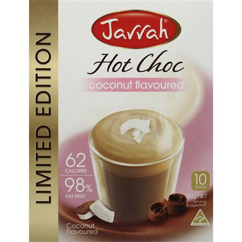 Jarrah Limited Edition Coconut Flavoured Hot Chocolate 10 Pack Woolworths