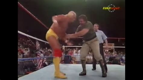 Hulk Hogan Vs General Adnan WWF Superstars 1991 YouTube