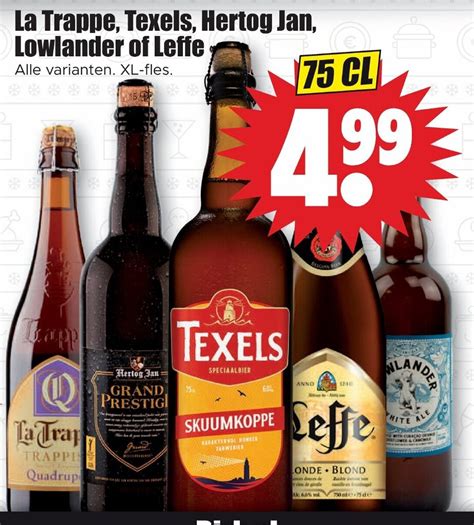 La Trappe Texels Hertog Jan Lowlander Of Leffe 75 Cl Aanbieding Bij Dirk