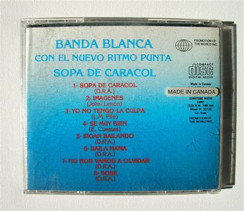 Banda Blanca Sopa De Caracol Cd Importado En Mercado Libre