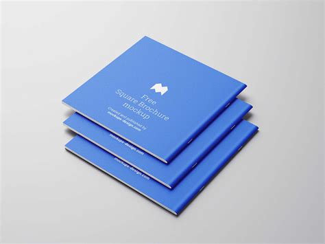 Free Square Brochure Mockup (PSD)