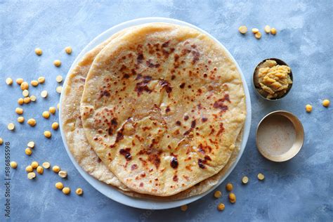 Puran Poli Is An Indian Sweet Flatbread Stuffed With Chana Dal Jaggery