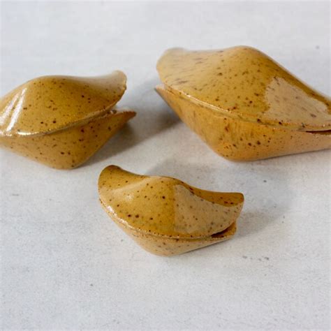 Ceramic Fortune Cookie Etsy