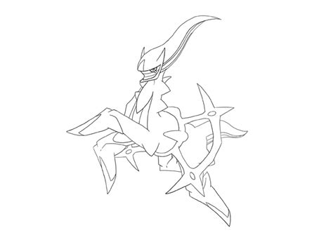 Pokemon Arceus Coloring Page