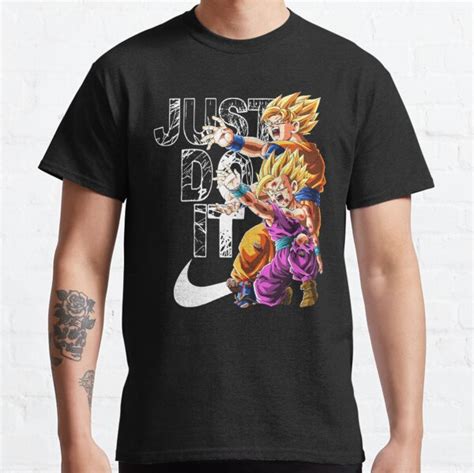 Dragonball Z Goku And Gohan Kamehameha Just Do It Classic T Shirt For