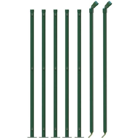 VidaXL Cl Ture En Treillis M Tallique Avec Bride Vert 0 8x10 M