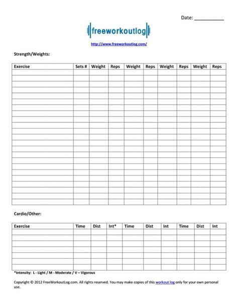 Workout Spreadsheet pertaining to 40+ Effective Workout Log Calendar ...