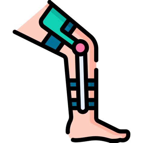 Knee Brace Special Lineal Color Icon