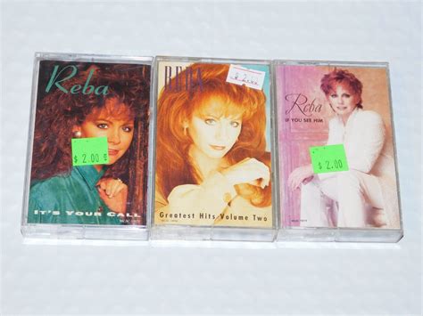 Lot Of 3 Reba Mcentire Cassette Tape If You See Him Its Your Call