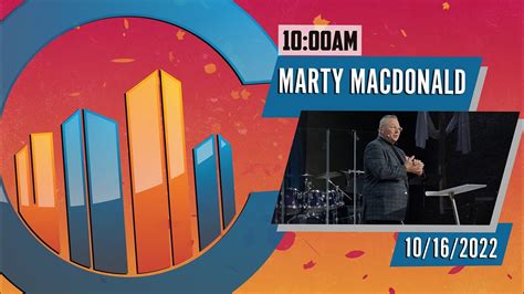 The City Church Pastor Marty 10162022 1000am Youtube