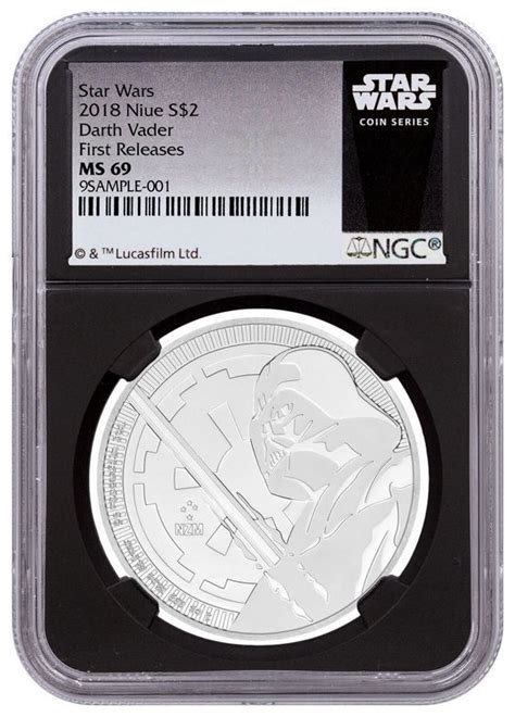 Niue Star Wars Classic Darth Vader Oz Silver Ngc Ms First Release