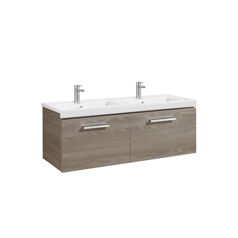 Mueble Roca Unik Prisma Mm Cajones Y Lavabos Fondo Cm