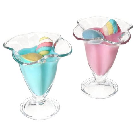 Mambocat Eisschale 2x Cana Eisbecher Mit Fuß 150ml Dessert Schale Glas