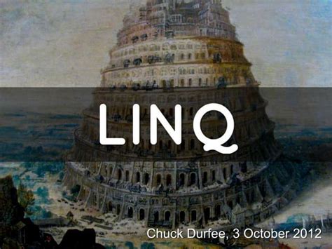 Linq - an overview | PPT