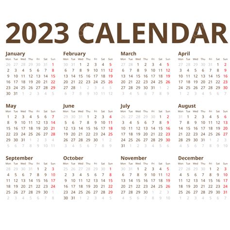 Simple Minimalist 2023 Calendar 2023 Calendar 2023 Calendar New Calendar 2023 Png And Vector