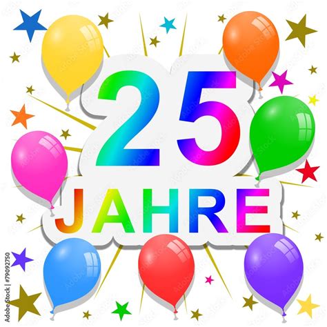 25 jahre Jubiläum Stock Illustration Adobe Stock