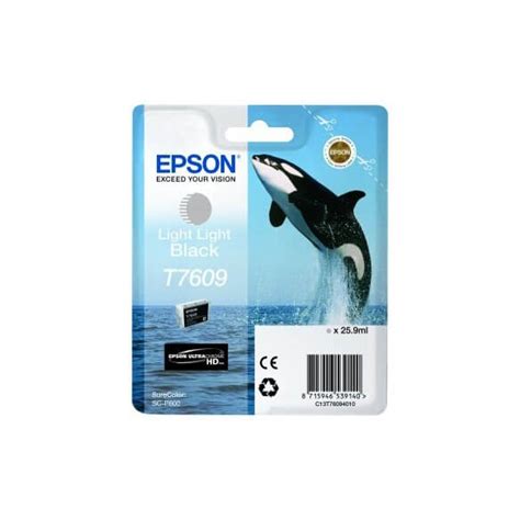 Epson T7609 Cartouche D Encre Noir Clair D Origine