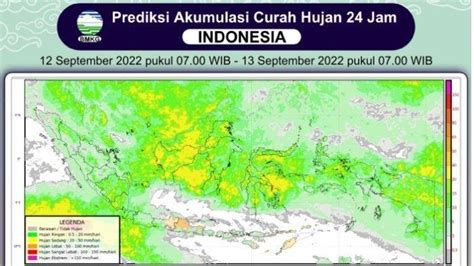 Prakiraan Cuaca Senin 12 September 2022 Bmkg Waspada Wilayah Ini