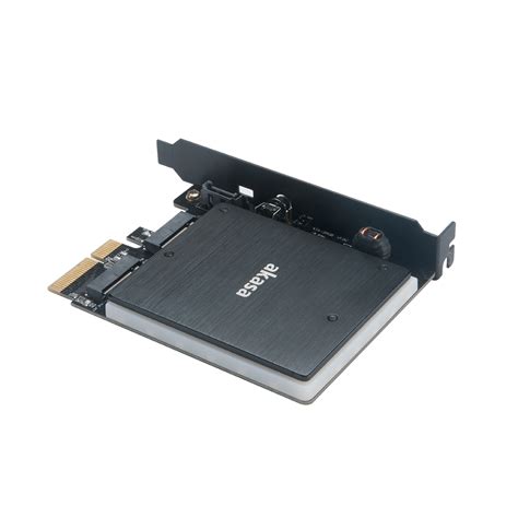 M 2 PCIe And M 2 SATA SSD Adapter Card With RGB LED Light And Heatsink