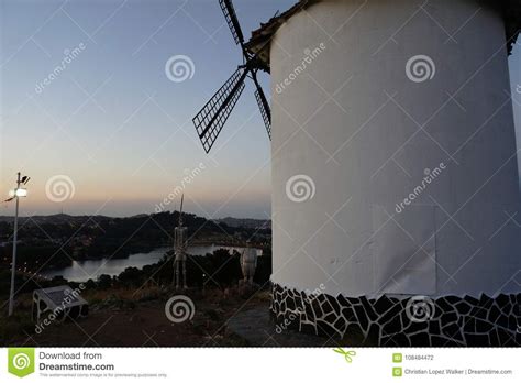 Old Windmill Located In Tandil Editorial Photography Image Of Hill