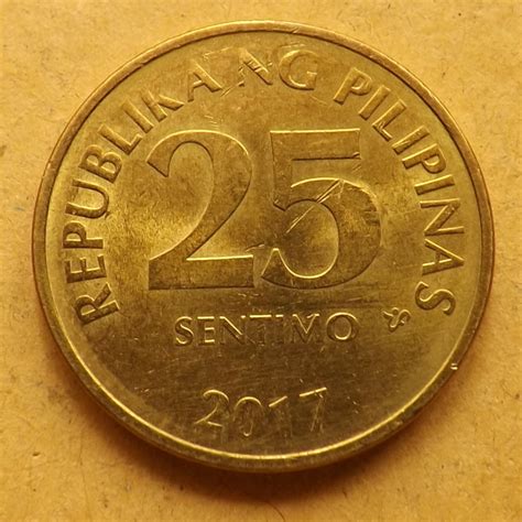 Philippines Set 6 Coins 1 5 25 Sentimo 5 10 Piso 2017 2018 New