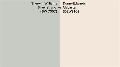 Sherwin Williams Silver Strand Sw 7057 Vs Dunn Edwards Alabaster