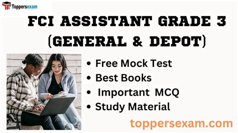 Fci Assistant Grade 3 General And Depot Free Mock Test Best Books