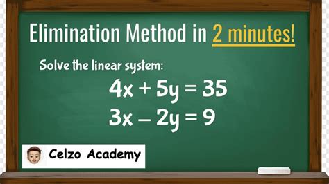 System Of Equations By Elimination