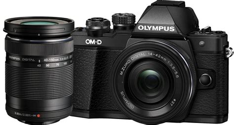 Olympus Om D E M10 Mark Iii Black W14 42mm And 40 150mm Ez Lens Compact