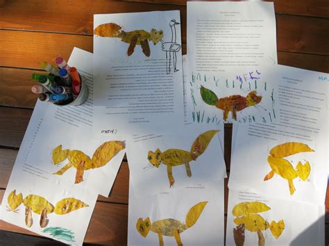 Лисица от есенни листа *** Leaf Fox Craft