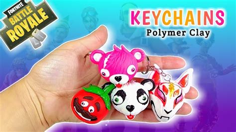 Keychains Fortnite Polymer Clay Tutorial Youtube