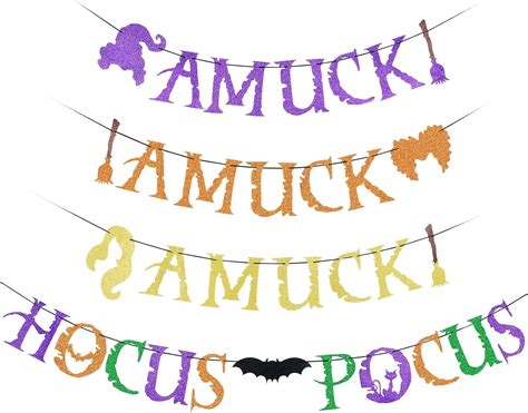 Amazon Amuck Amuck Amuck Banner And Hocus Pocus Banner Hocus